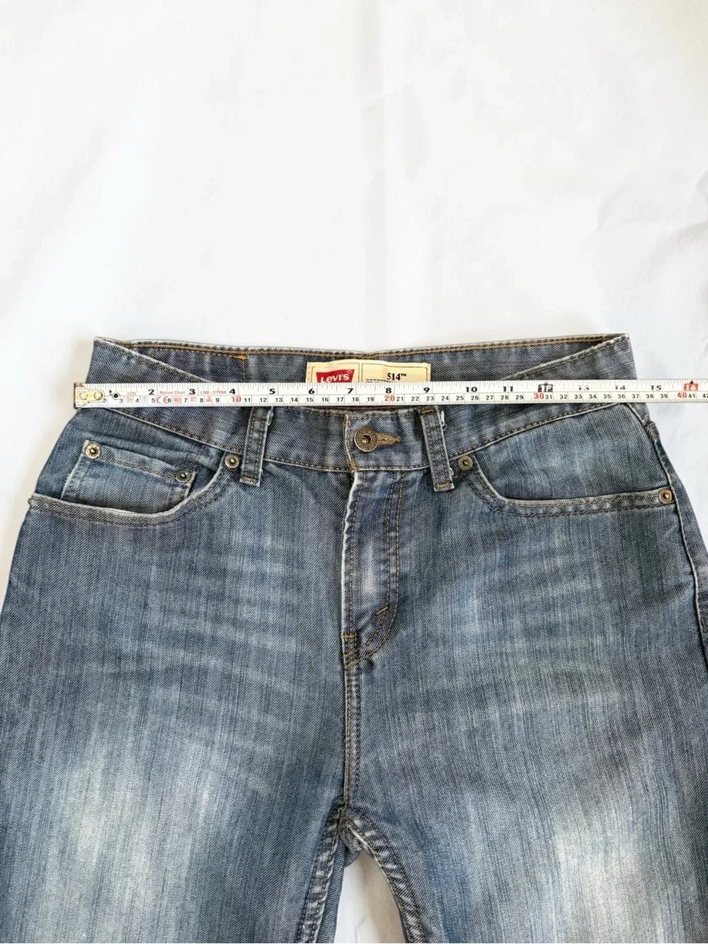 Levi's 514 Size 20 Slim Straight Fit Blue Jeans Denim Cotton W28 L30 EUC Teens